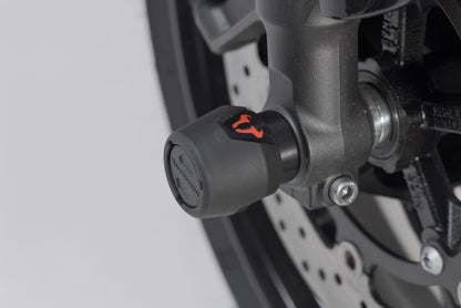 SW-MOTECH Kit de topes anticaidas para el eje delantero Negro. Yamaha MT-09/SP XSR900 XT1200Z.