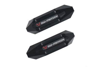 SW-MOTECH Kit de topes anticaidas Negro. Yamaha MT-09/Tracer XSR900/Abarth.