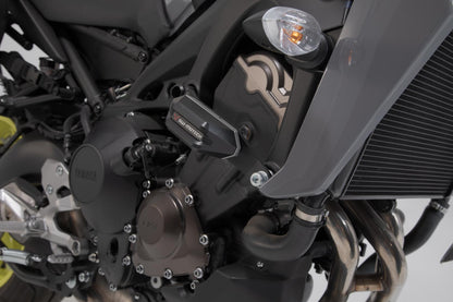 SW-MOTECH Kit de topes anticaidas Negro. Yamaha MT-09/Tracer XSR900/Abarth.