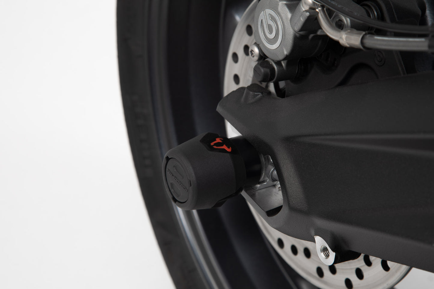 SW-MOTECH Kit de topes anticaidas para el eje trasero Negro. BMW G310R/G310GS Honda X-ADV.