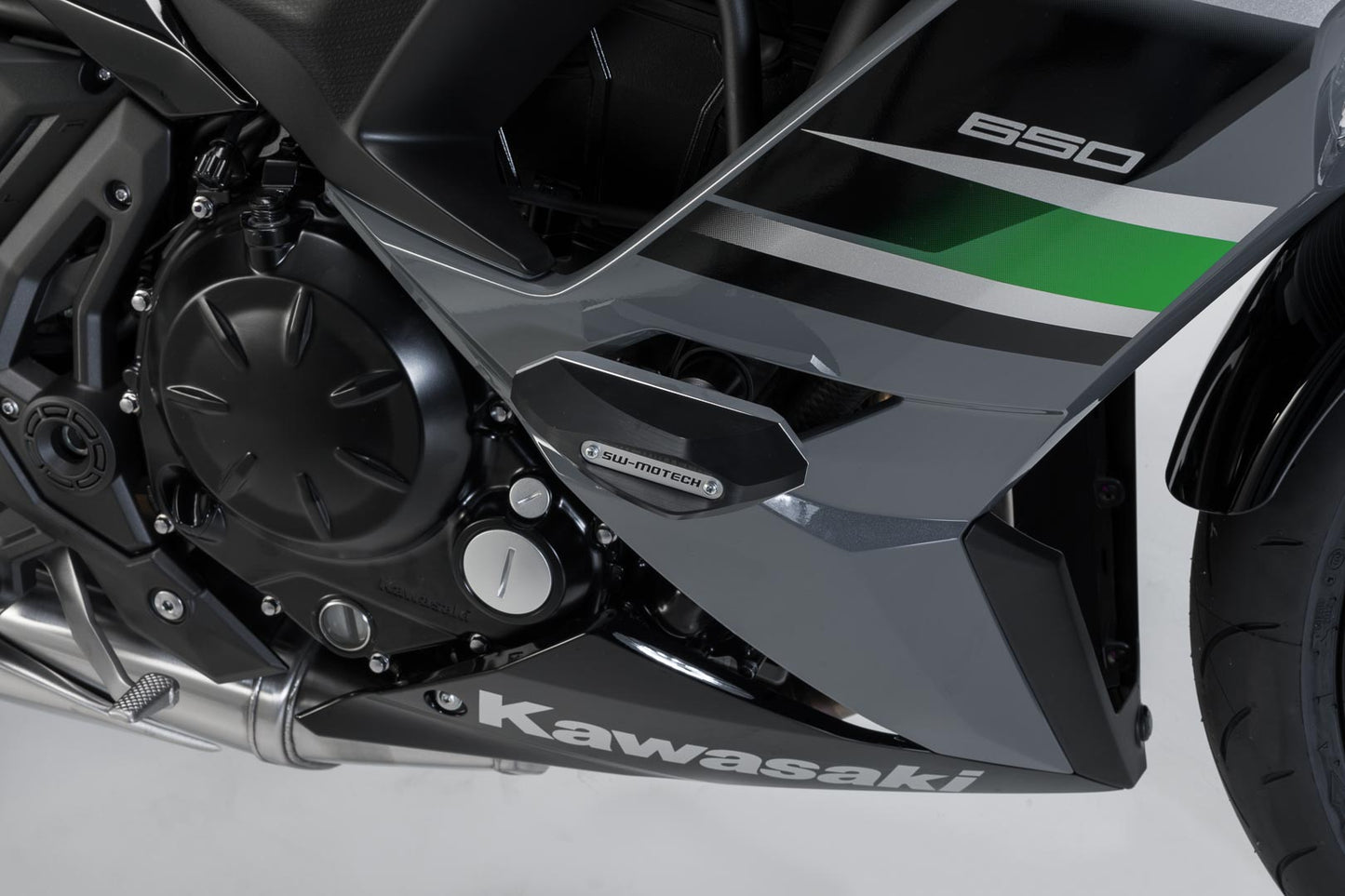 SW-MOTECH Kit de topes anticaidas Negro. Kawasaki Ninja 650 (16-).