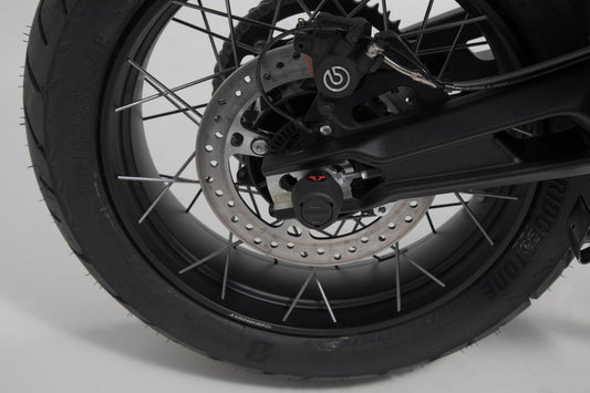 SW-MOTECH Kit de topes anticaidas para el eje trasero Negro. Triumph Tiger 800/ 900 Trident 660.