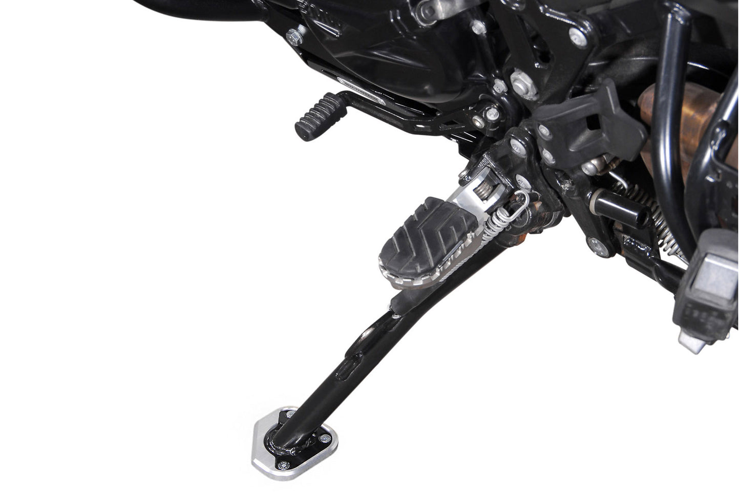 SW-MOTECH Extension para caballete lateral Negro/plateado. BMW F 800 GS/Adv Husqvarna TR650.