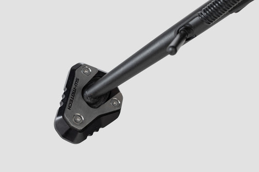 SW-MOTECH Extension para caballete lateral Negro/Plateado. Kawasaki Z900/ 1100 Ninja H2 SX.
