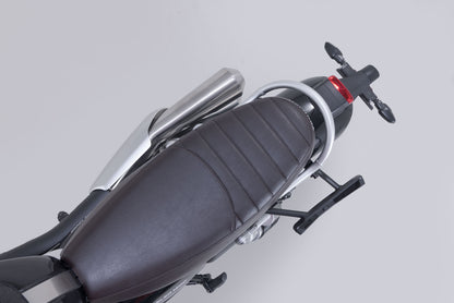 SW-MOTECH Soporte lateral izquierdo V-LOC Triumph Scrambler 1200 XC/XE (18-) X/XE (23-).