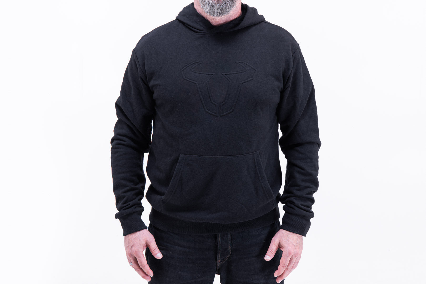 SW-MOTECH Sudadera con capucha - Edición en negro Street Line. Negro. Unisex. Talla L.