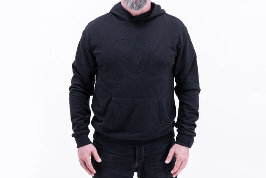 SW-MOTECH Sudadera con capucha - Edición en negro Street Line. Negro. Unisex. Talla L.