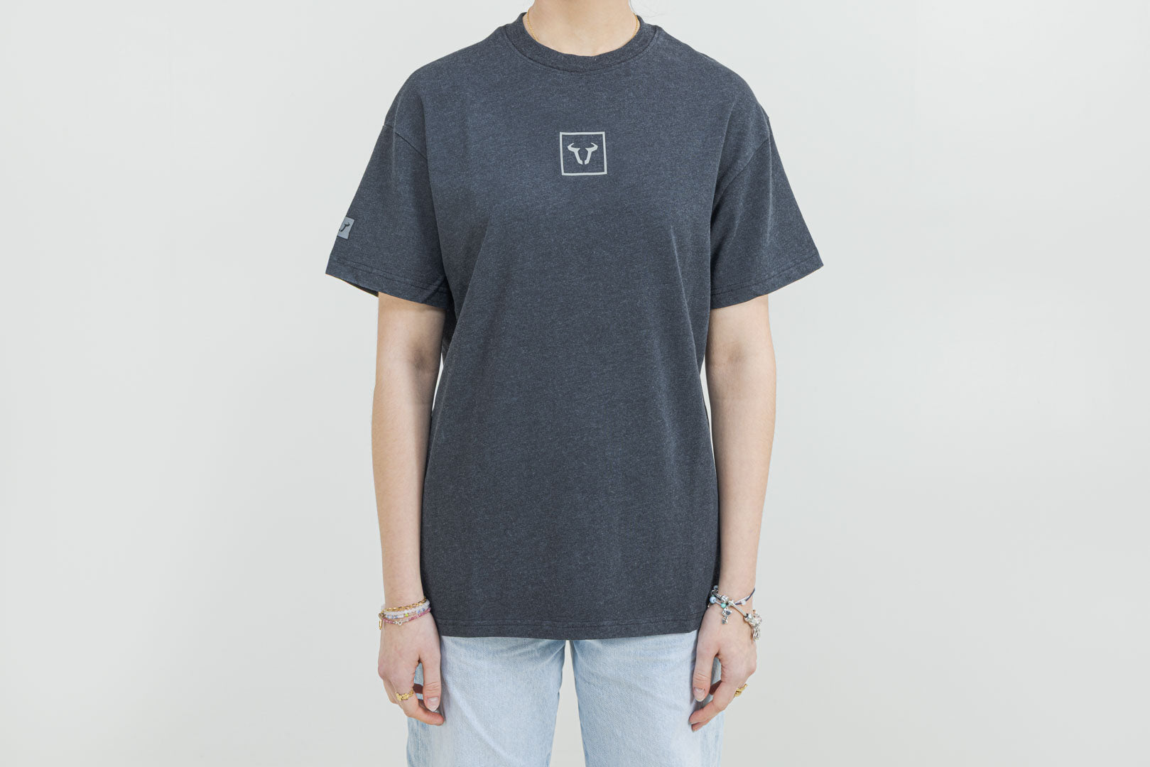 SW-MOTECH Camiseta unisex – Riders Line Gris oscuro. Optic Wash. Unisex. Talla M.