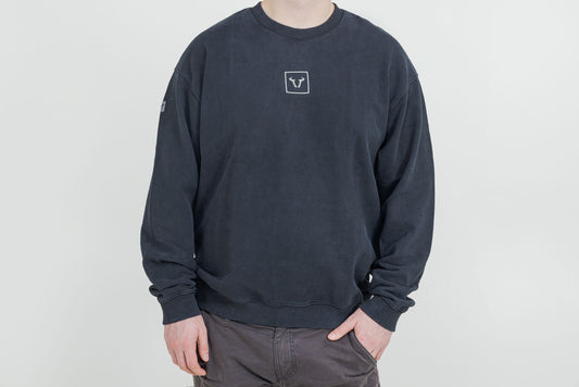 SW-MOTECH Cuello redondo – Riders Line Gris oscuro. Optic Wash. Unisex. Talla L.