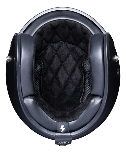 Interior acolchado negro y almohadillas de mejillas del casco TORC Del Mar T50 Matte Black