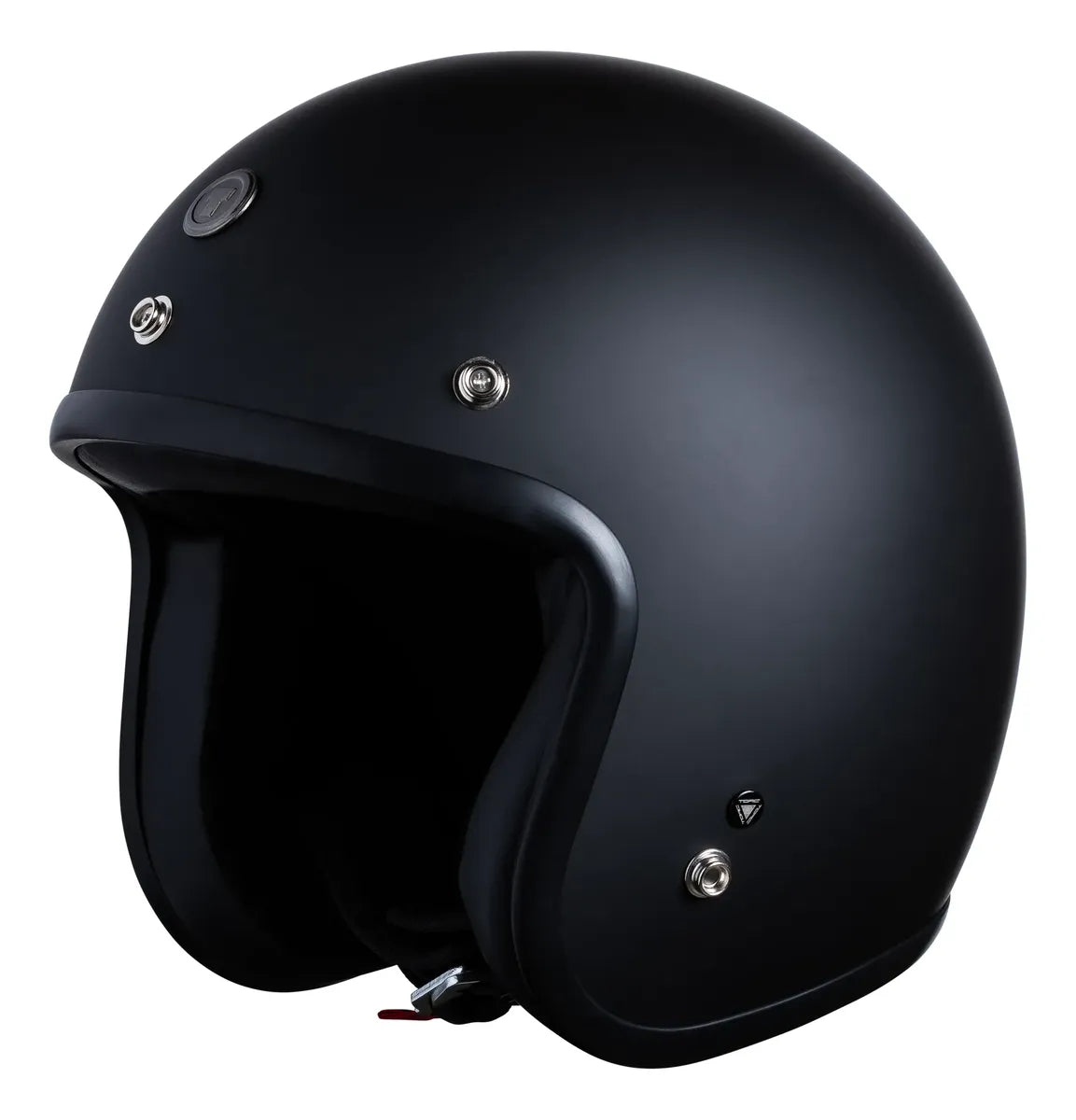 Casco abierto 3/4 TORC Del Mar T50 Matte Black negro mate, vista de tres cuartos