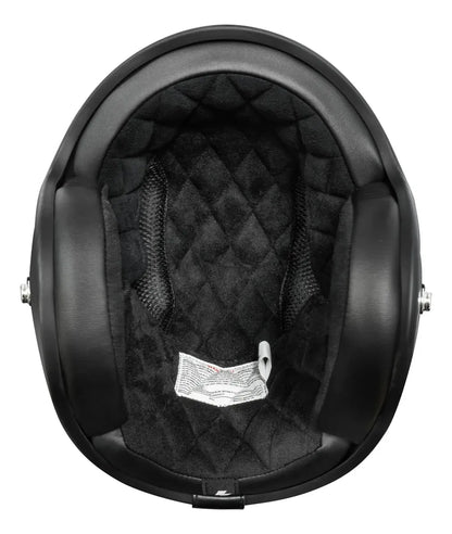 Interior acolchado negro y almohadillas de mejillas del casco TORC Del Mar T50 Metallic Red