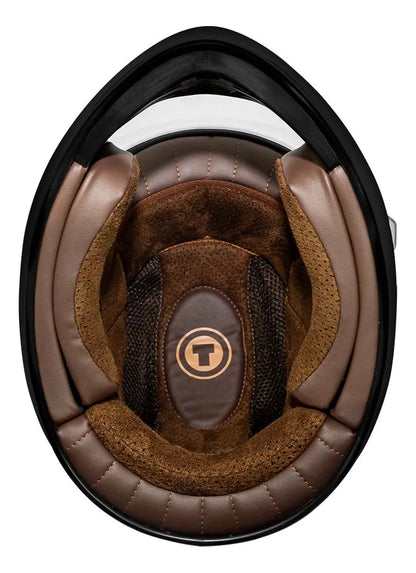 Interior acolchado café del casco integral TORC Pomona T9 Matte Black