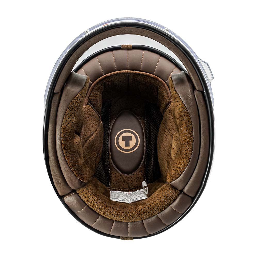 Interior acolchado de gamuza sintética del casco TORC T1 Newport Robin Egg Blue