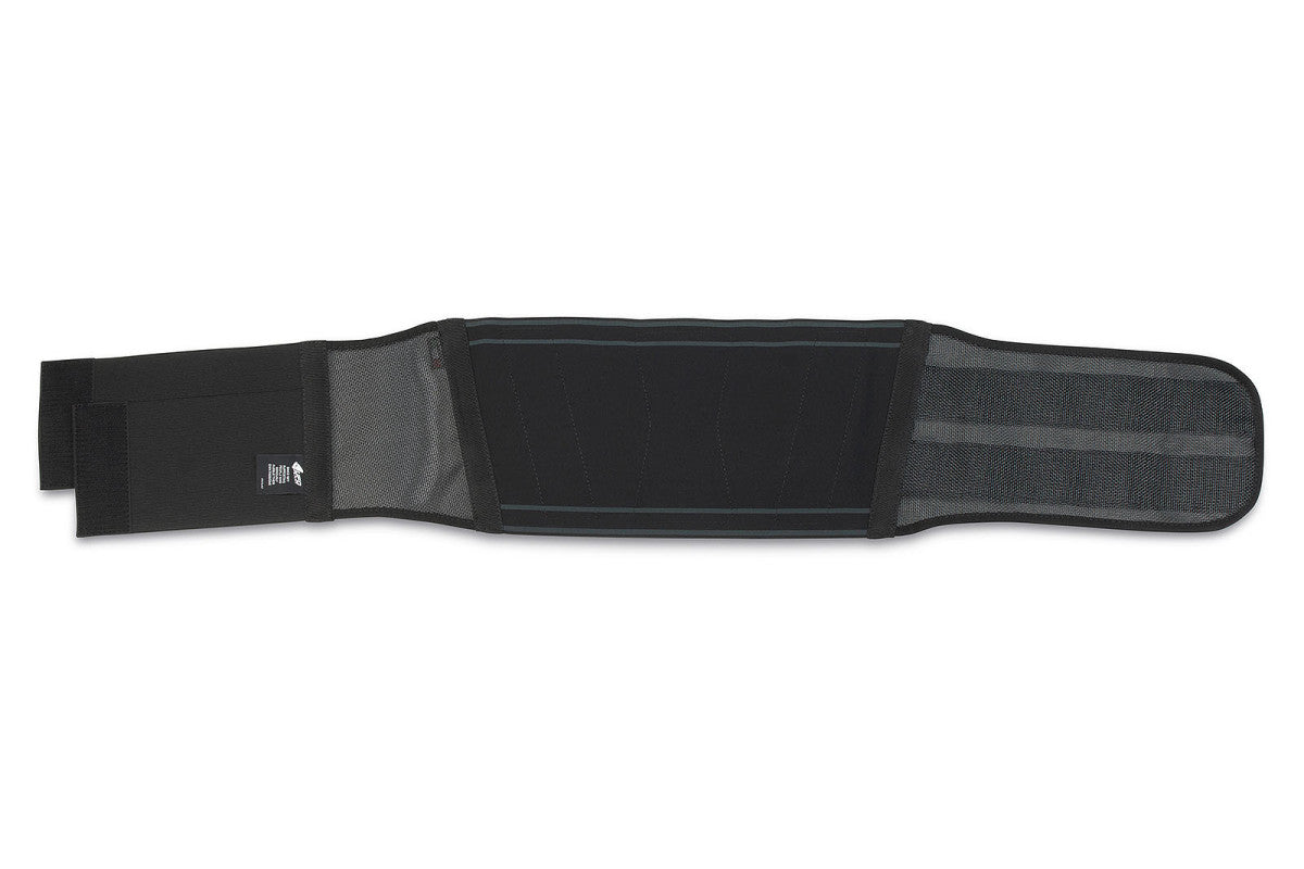 Vista interior extendida de la faja lumbar UFO Plast Acadia negra