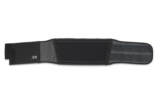 Vista interior extendida de la faja lumbar UFO Plast Acadia negra