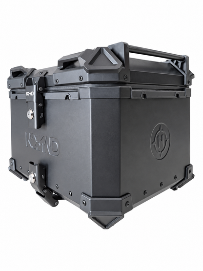 Top Case NOMAD 45L de Aluminio Negro con Respaldo y Base