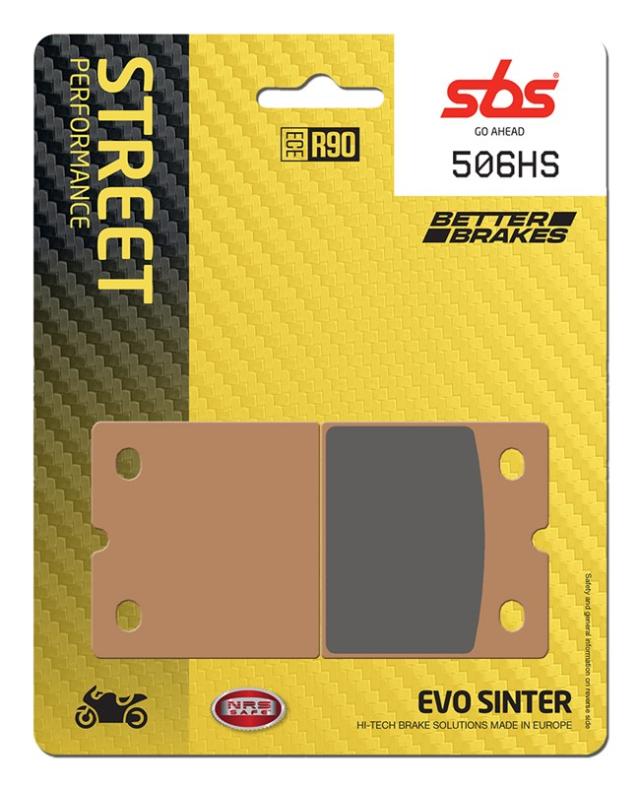 Juego de pastillas de freno SBS 506HS sinterizadas
