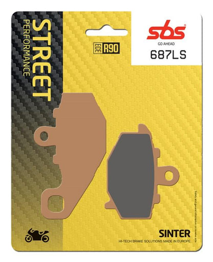 Juego de pastillas de freno SBS 687LS sinterizadas
