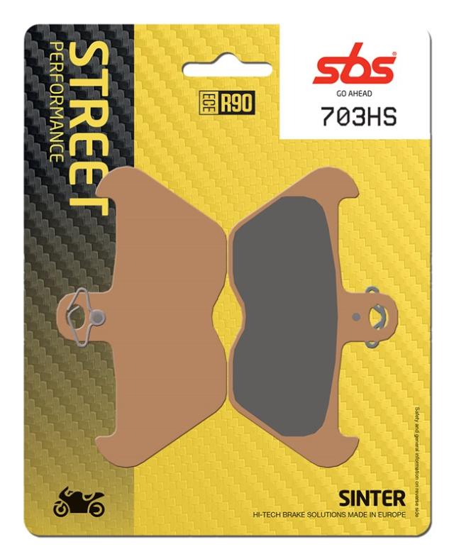 Juego de pastillas de freno SBS 703HS sinterizadas