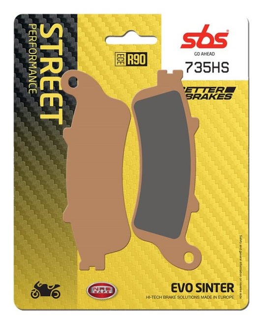 Juego de pastillas de freno SBS 735HS sinterizadas