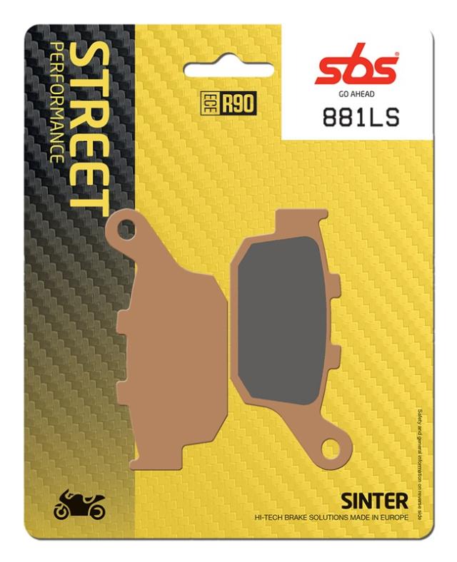 Juego de pastillas de freno SBS 881LS sinterizadas