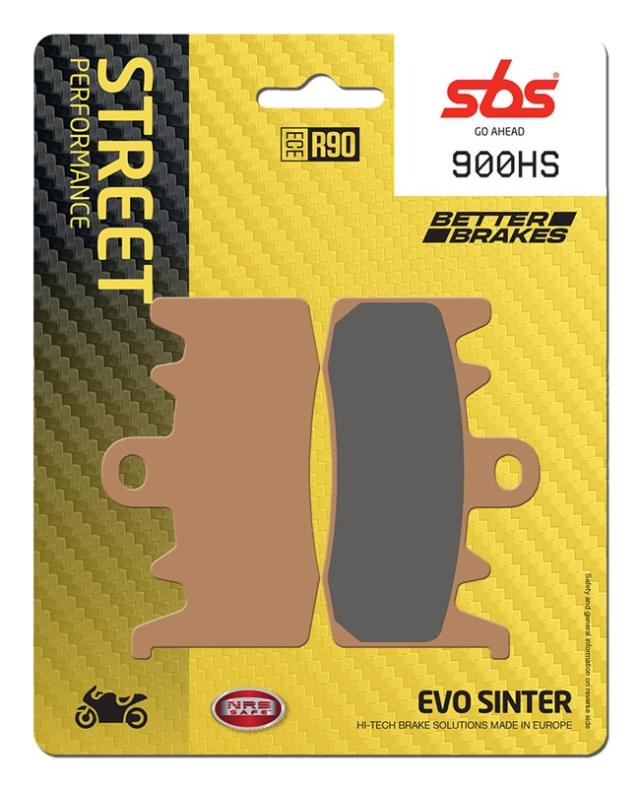 Juego de pastillas de freno SBS 900HS sinterizadas