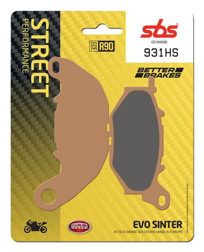 Juego de pastillas de freno SBS 931HS sinterizadas