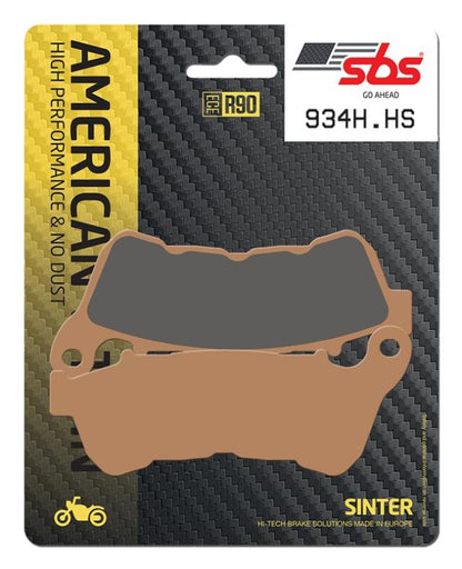 Juego de pastillas de freno SBS 934H.HS sinterizadas