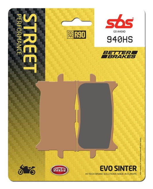 Juego de pastillas de freno SBS 940HS sinterizadas