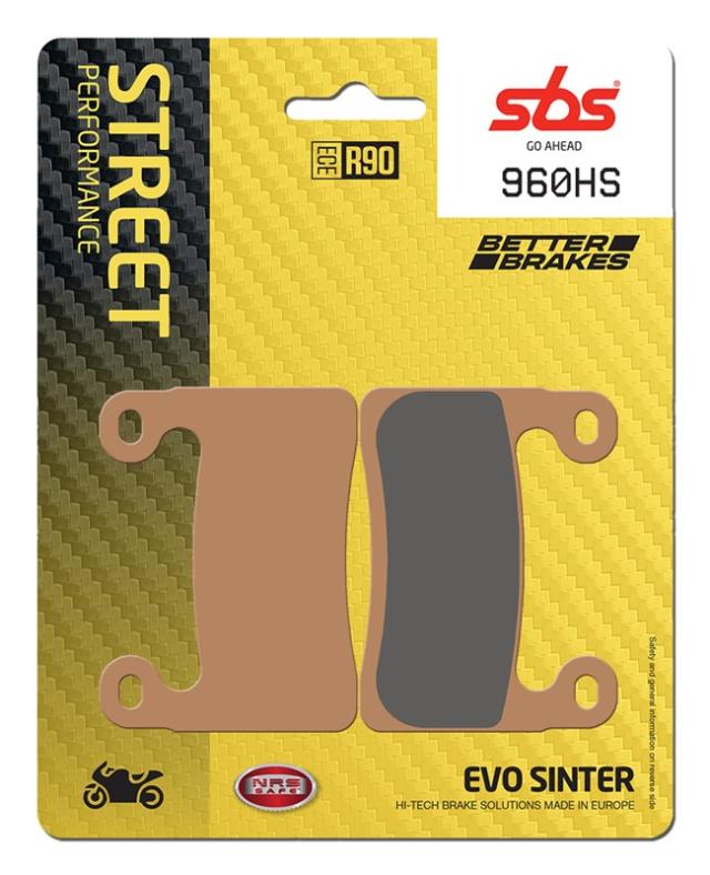 Juego de pastillas de freno SBS 960HS sinterizadas