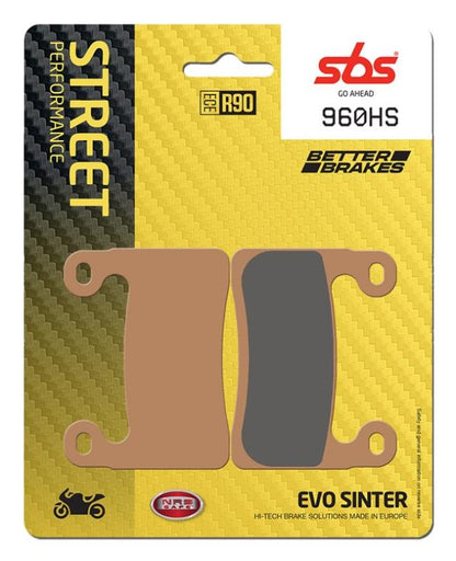 Juego de pastillas de freno SBS 960HS sinterizadas