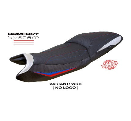 Funda Ahus Comfort System Tappezzeria Italia para BMW R 1300 GS Touring, blanco / rojo / azul, sin logo