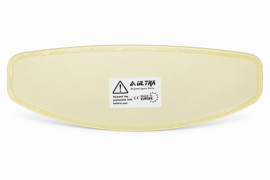 Representación de la mica antiempañante ULTRA grande 0071L, 286 × 95 mm, con película protectora